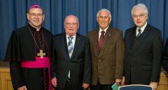 Weihbischof Schepers, Klaus Kottenberg, Joseph Biedka, Msgr. Wolfgang Bretschneider